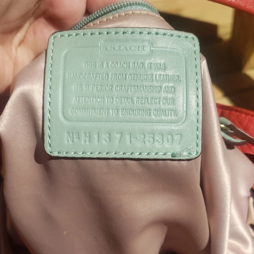 Coach XL 25307 Legacy Dream Drawstring Pebble Leather Bag - Picture 9 of 10
